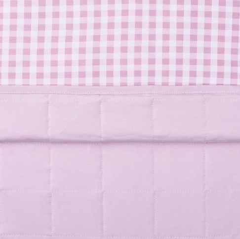 Baby Blanket in Gingham Thistle