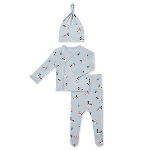 Take Me Home Set with Cap in Mallard Duck - Newborn