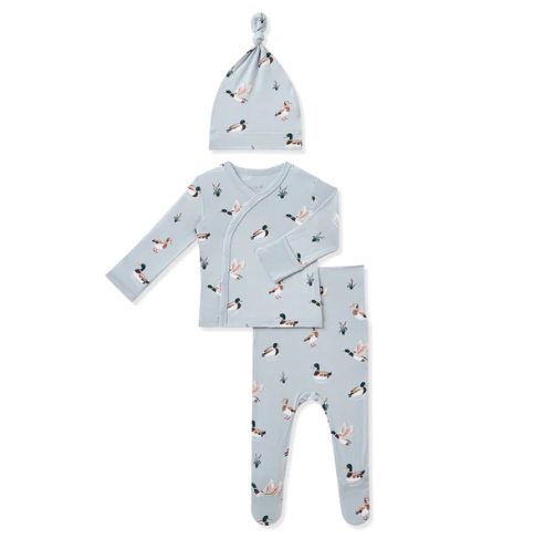 Take Me Home Set with Cap in Mallard Duck - Newborn