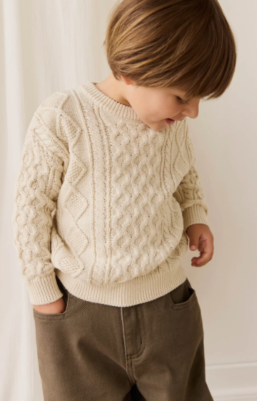 Sawyer Knit Jumper - Vanilla