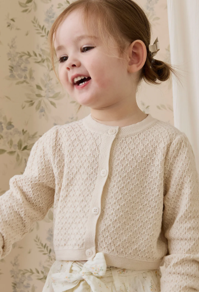 Clementine Cardigan-Vanilla