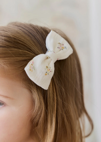 Organic Cotton Desiree Bow - Ayla Whisper