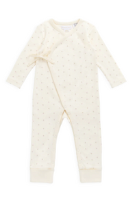 Organic Cotton Estelle Onepiece - Ditsy Cherries - NB