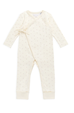 Organic Cotton Estelle Onepiece - Ditsy Cherries - NB