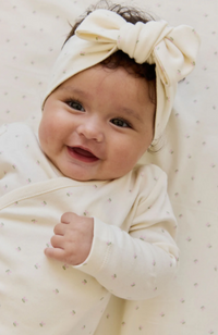 Organic Cotton Estelle Onepiece - Ditsy Cherries - NB