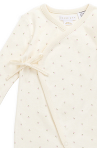 Organic Cotton Estelle Onepiece - Ditsy Cherries - NB
