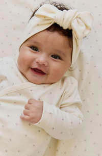 Organic Cotton Headband - Ditsy Cherries