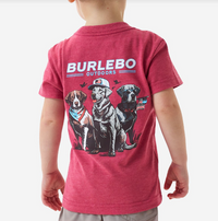 Burlebo Youth Short Sleeve Tee Heather Crimson