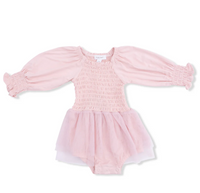 Long Sleeve Smocked Bubble with Tutu