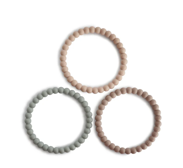 Pearl Teether Bracelet - Clary Sage/Tuscany/Desert Sand