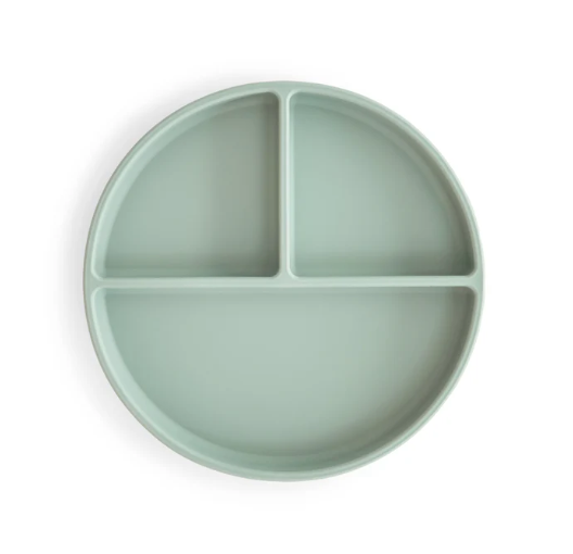 Silicone Suction Plate - Cambridge Blue