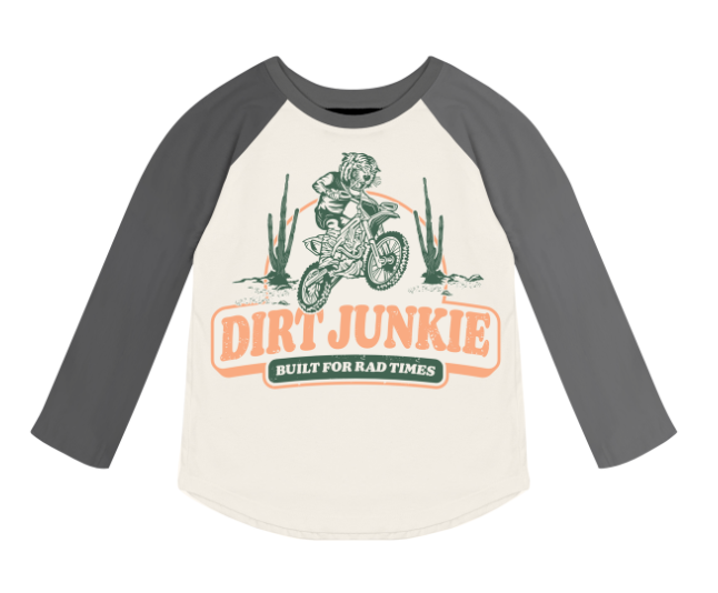 Dirt Junkie Cotton Jersey Raglan