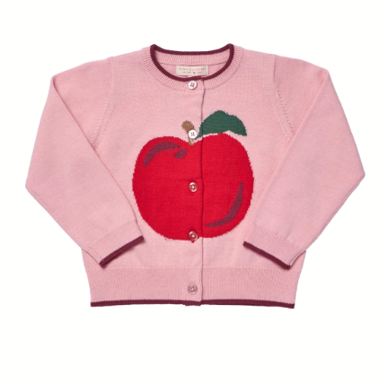 Girls Maude Sweater - Crisp Apple