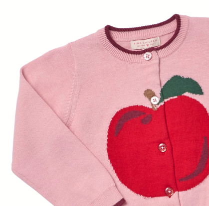 Girls Maude Sweater - Crisp Apple