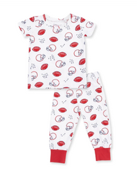 Touchdown Time - Short Sleeve Loungewear Set