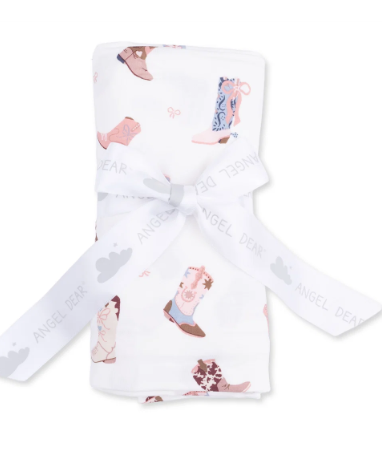 Buckarette Boots  Swaddle Blanket