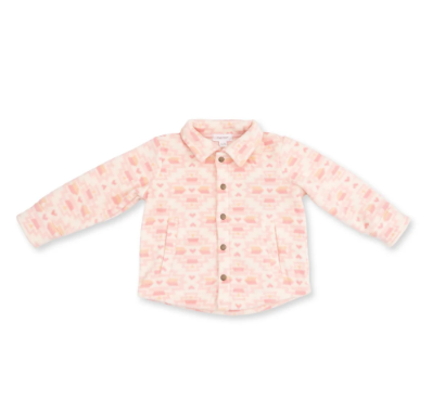 Southwest Micro Fleece  Sh-acket Pink