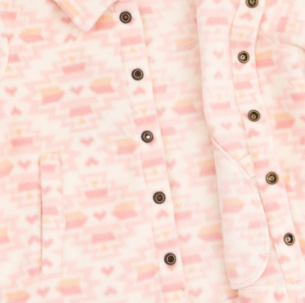 Southwest Micro Fleece  Sh-acket Pink