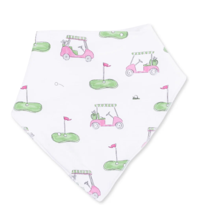 Golf Carts Pink  Bandana Bib