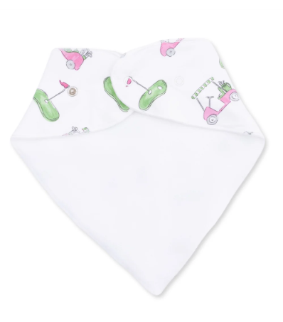 Golf Carts Pink  Bandana Bib
