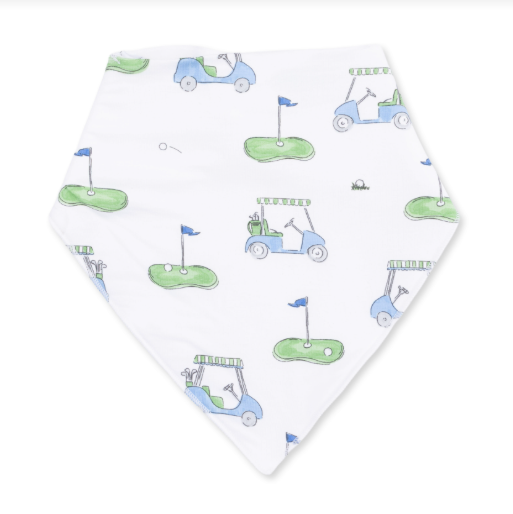 Golf Carts Blue - Bandana Bib
