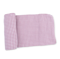 Berry Gingham  Swaddle Blanket