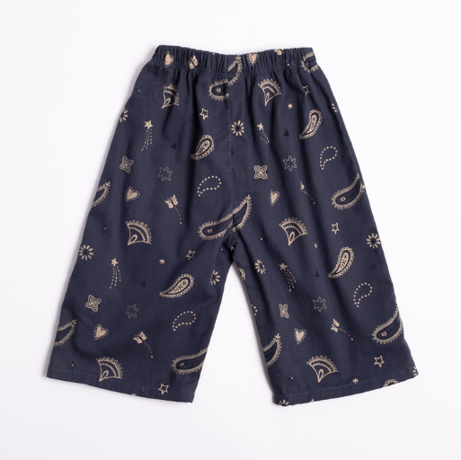 Wide-leg Pant in Midnight Bandana