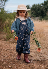 Fringed Cardigan in Luna Blue