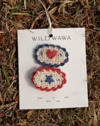 Crochet Clip Set in Très Rodeo