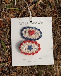 Crochet Clip Set in Très Rodeo