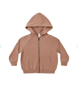 Zip Raglan Hoodie Clay