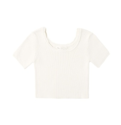 Scallop Tee Natural