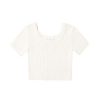 Scallop Tee Natural