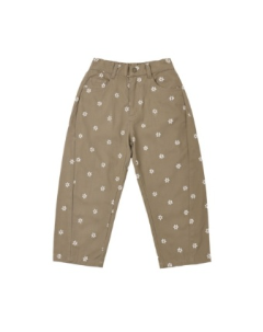 Barrel Pant Embroidered Daisies