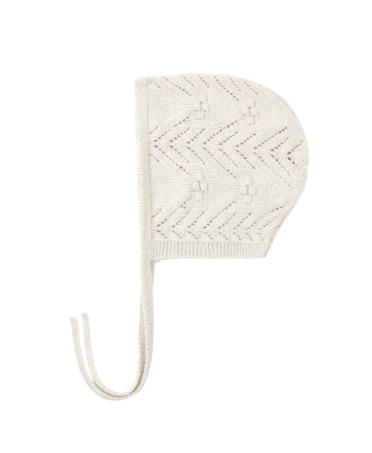 Knit Bonnet Heathered Oatmeal