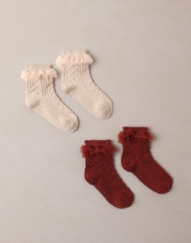 Ruffle Socks Pearl, Ruby