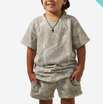 Youth Vintage Washed Tee - Drifter Camo