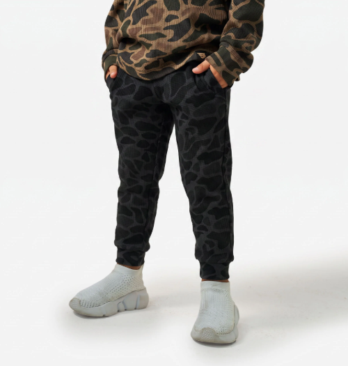 Youth Thermal Jogger - Black Camo