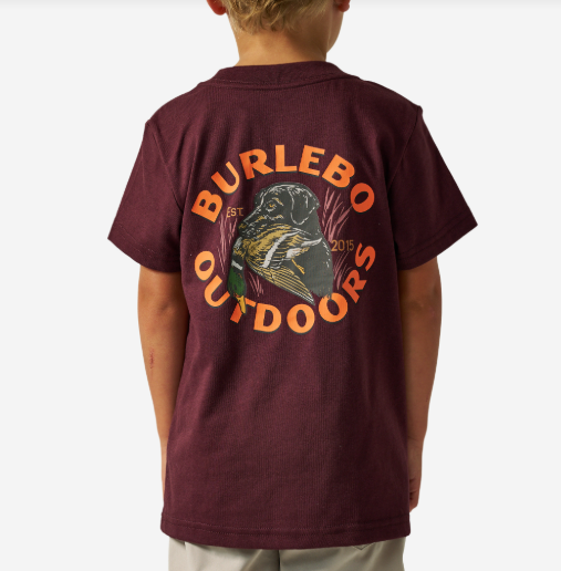 Youth Short Sleeve Tee - Duck Down - Maroon