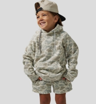 Youth Vintage Washed Hoodie - Classic Deer Camo