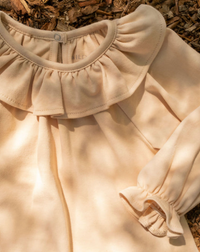 Ruffle Top in Dusty Pink