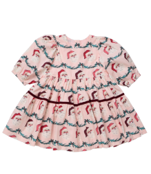 Girls Maribelle Dress - Santa Garland
