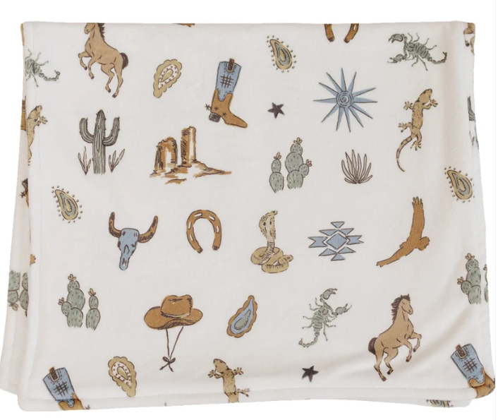Desert West Luxe Fleece Burp Cloth