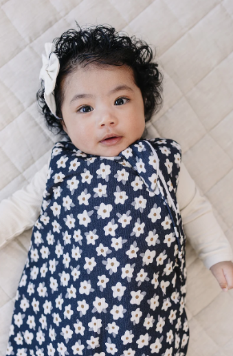 Navy Daisy Sleep Sack 6-12M