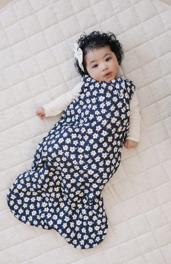 Navy Daisy Sleep Sack 6-12M