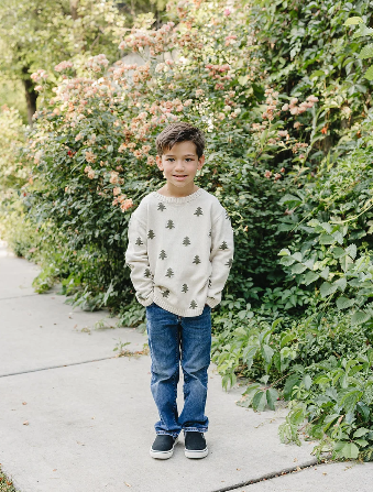 Pine Tree Knit Sweater
