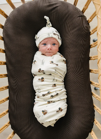 Ducks Ribbed Bamboo Stretch Swaddle