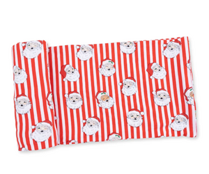 Vintage Santa Stripe - Bamboo  Swaddle Blanket