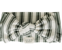 Green Stripe Bamboo Head Wrap