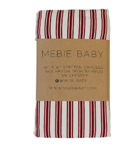 Red Stripe Bamboo Swaddle